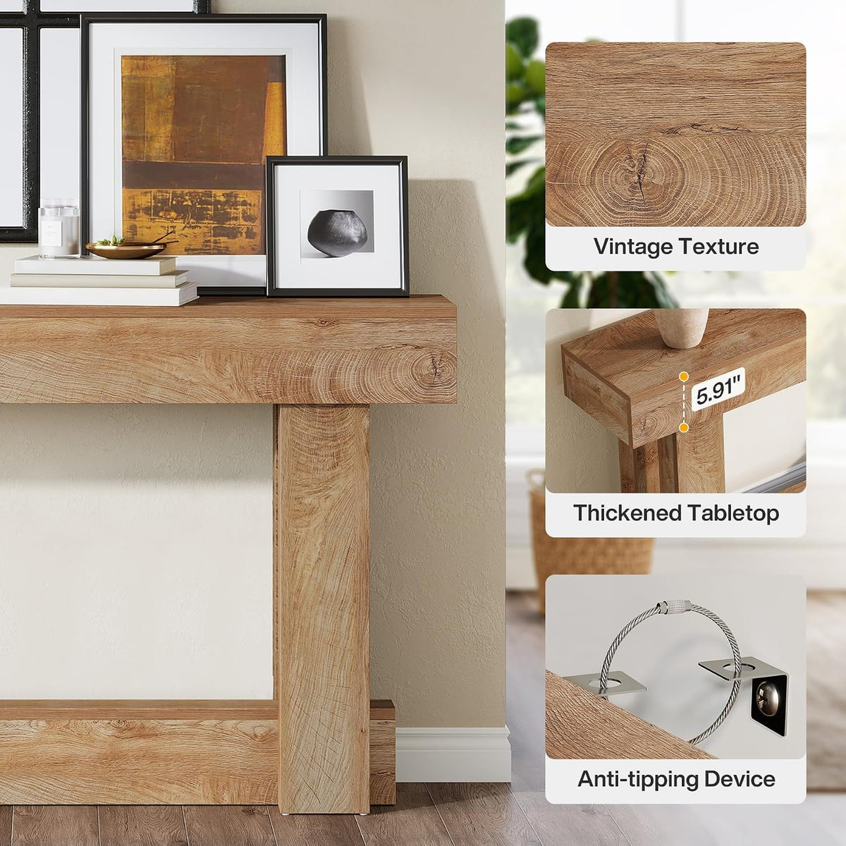 Modern Farmhouse Console Table (63")